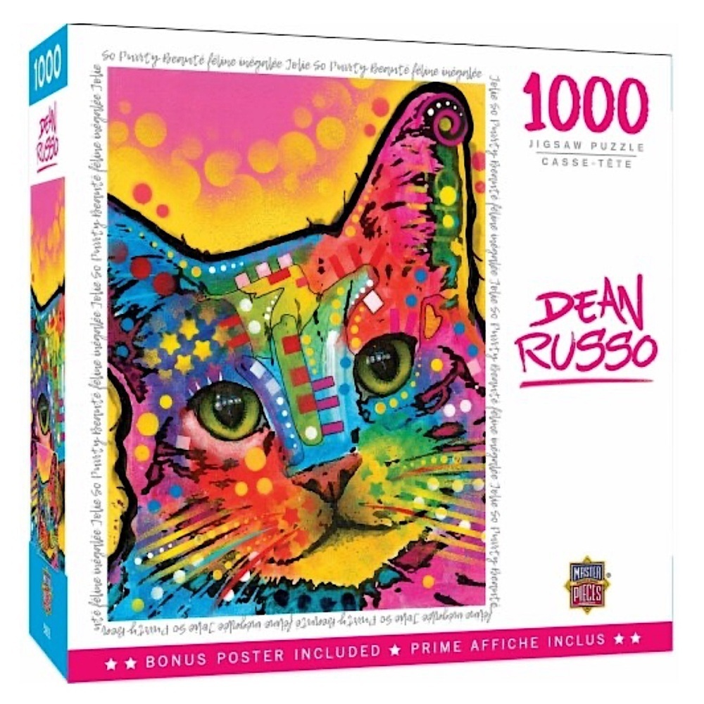 Jigsaw Puzzle Cat Theme 1000 Pieces by Masterpieces NEW Sealed 19.25" x 26.75"